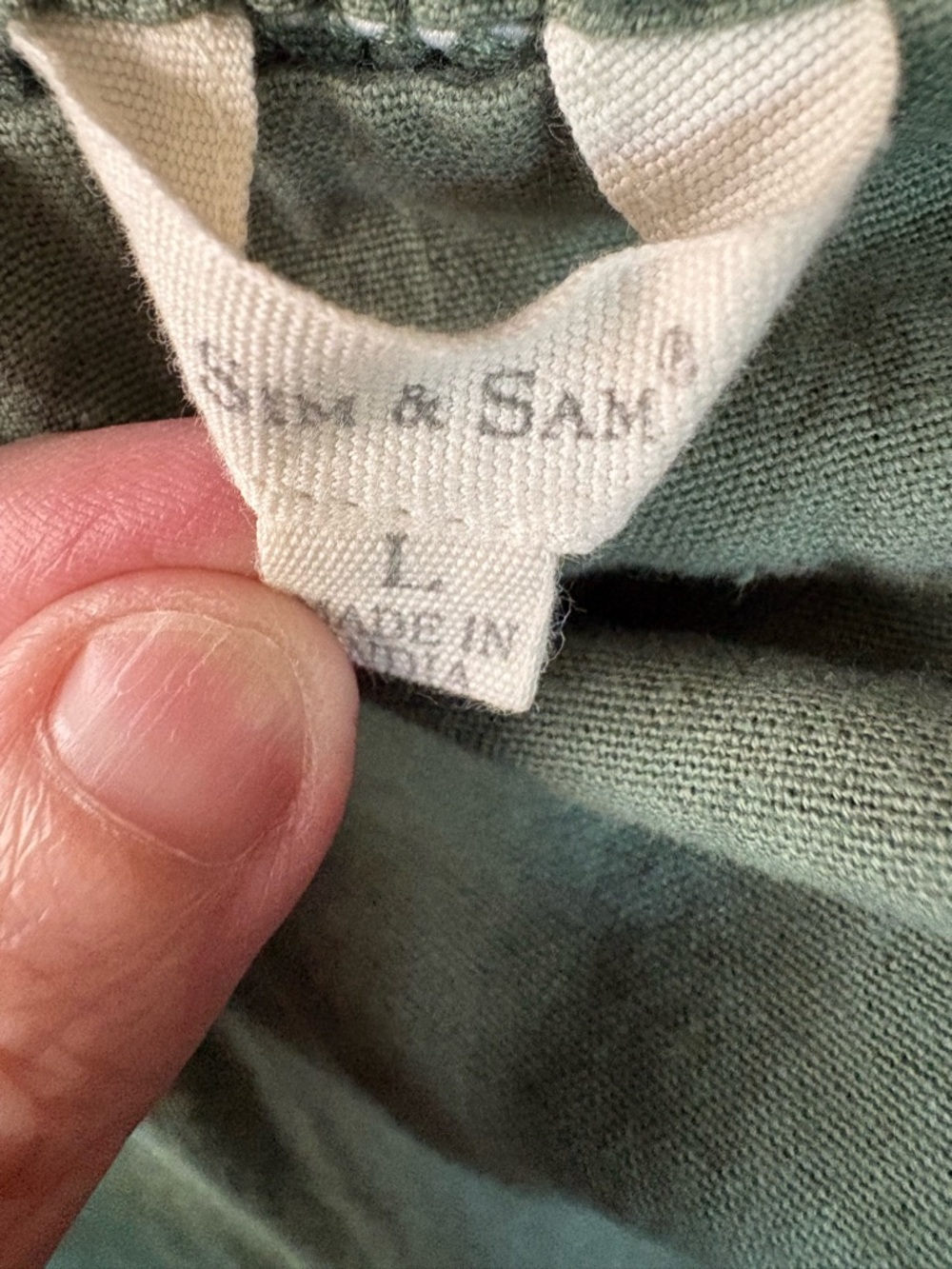 Sim & Sam Strapless Belted Olive Green Romper Utility Wide-Leg Large - Picture 5 of 13